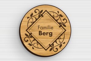 Gegraveerde Borden - Gegraveerd hout - bambou - glue - nl-nl-huis-deur-bord-hout-009-3-1756804873168