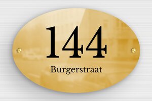 Messing naambordje voordeur - Bedrukte messing - poli-noir - screws - nl-nl-huis-deur-bord-messing-002-3-1756808565871