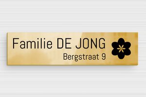 Messing naambordje voordeur - Bedrukte messing - poli-noir - glue - nl-nl-huis-deur-bord-messing-009-3-1756808647990