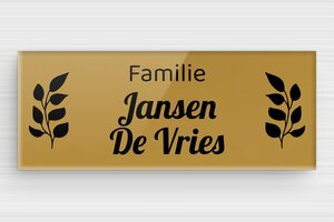 Plexiglas Borden - Gegraveerd plexiglas - or-fonce-noir - glue - nl-nl-huis-deur-bord-plexi-005-3-1756804894427