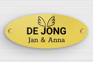 Plexiglas Borden - Gegraveerd plexiglas - or-clair-noir - screws - nl-nl-huis-deur-bord-plexi-007-3-1756804902805