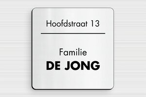 Naamplaatjes - Gegraveerd PVC - gris-brosse-noir - glue - nl-nl-huis-deur-bord-pvc-010-3-1756805316630