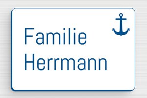 Naamplaatjes - Gegraveerd PVC - blanc-bleu - glue - nl-nl-huis-deur-bord-pvc-011-3-1756805319149