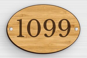 Houten huisnummerbord - Gegraveerd hout - bambou - screws - nl-nl-huisnummer-bord-hout-001-3-1756803439289