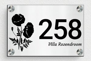 Aluminium huisnummerbord - Bedrukt PVC - gris-brosse-noir - screws-spacer - nl-nl-huisnummer-bord-roestvrijstaal-001-2-1756807473700