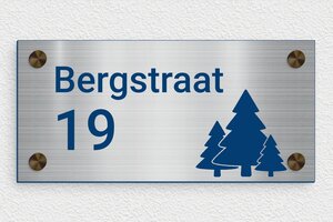 Aluminium huisnummerbord - Gegraveerd PVC - acier-bleu - screws-caps - nl-nl-huisnummer-bord-roestvrijstaal-002-3-1756803389293