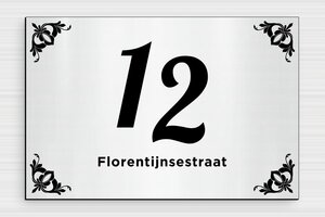 Aluminium huisnummerbord - Gegraveerd PVC - gris-brosse-noir - glue - nl-nl-huisnummer-bord-roestvrijstaal-002-4-1756803395213