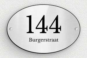 Aluminium huisnummerbord - Gegraveerd PVC - gris-brillant-noir - screws - nl-nl-huisnummer-bord-roestvrijstaal-004-1-1756803423822