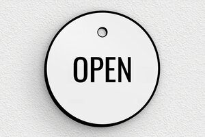 Machineplaatjes - Gegraveerd PVC - gris-noir - holes-only - nl-nl-industrie-open-schild-006-3-1756721907538