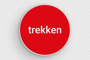 Ronde Plaat - Gegraveerd PVC - rouge-blanc - glue - nl-nl-kantoor-aanwijzing-bord-002-5-1756801239641