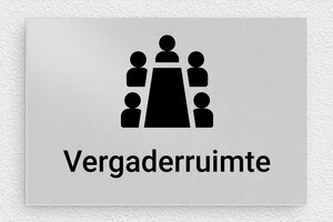 Bedrijf Naamborden Kantoordeur - Aluminium bord voor de vergaderruimte - anodise-noir - glue - nl-nl-kantoor-bord-vergaderruimte-002-3-1756808860910