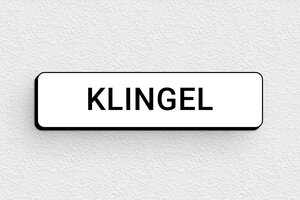 Naamplaat deurbel - Deurbelplaatje - blanc-noir - glue - nl-nl-klingel-012-1-1756780292608