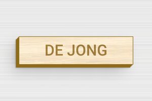 Houten Naamplaat deurbel - Gegraveerd hout - erable - none - nl-nl-klingel-schild-hout-002-3-1756800313904