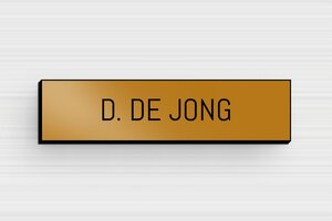 PVC Naamplaat deurbel - Gegraveerd PVC - or-noir - glue - nl-nl-klingel-schild-pvc-001-5-1756804403596