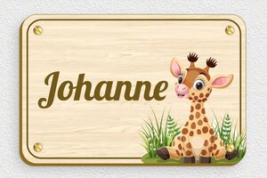 Naambordje voordeur - Bedrukt hout - erable - screws - nl-nl-naam-schild-017-1-1756796339899