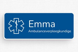 Badges met Magneet - Badge Gegraveerd PVC - bleu-blanc - badge - nl-nl-naambord-011-3-1756799610861