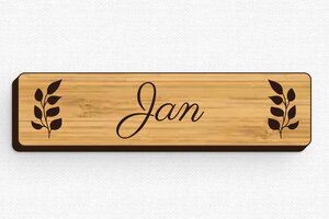 Badges met Magneet - Badge Bedrukt hout - bambou - badge - nl-nl-naambord-023-3-1756804733428