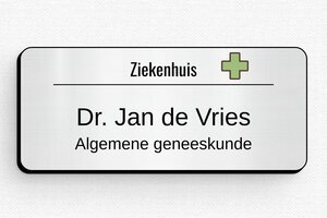 Badges met Magneet - Badge Bedrukt PVC - gris-brosse-noir - badge - nl-nl-naambord-024-3-1756807176799