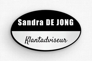 Badges met Magneet - Badge Bedrukt PVC - gris-brosse-noir - badge - nl-nl-naambordje-017-3-1756807166796