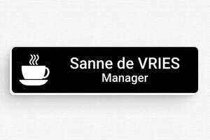 Badges met Magneet - Badge Gegraveerd PVC - noir-blanc - badge - nl-nl-naambordje-035-3-1756804758935