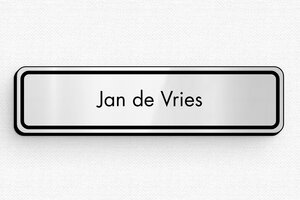 Badges met Magneet - Badge Gegraveerd PVC - gris-brillant-noir - badge - nl-nl-namen-schild-028-3-1756804736481