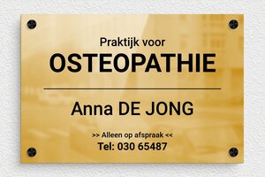 Bedrijfsnaamborden heilpraktiker - Bedrukte messing - poli-noir - screws-spacer - nl-nl-natuur-geneeskundepraktijk-002-5-1756807896088