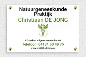 Bedrijfsnaamborden heilpraktiker - Bedrukt plexiglas - custom - screws-caps - nl-nl-natuur-geneeskundepraktijk-005-1-1756723789981