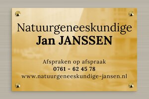 Messing naambordje voordeur - Bedrukte messing - poli-noir - screws-caps - nl-nl-natuurgeneeskundige-009-1-1756807881729