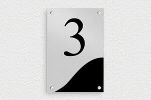 Naambordjes huis - Bedrukt aluminium  - anodise-noir - screws - nl-nl-nl-villa-031-1-1756808908461