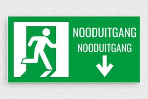 Openingstijden Borden - Nooduitgangbord - vert-blanc - glue - nl-nl-nooduitgang-bord-007-1-1756722235099