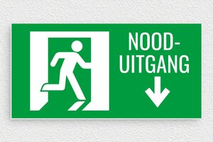Veiligheidsborden - Nooduitgangbord - vert-blanc - glue - nl-nl-nooduitgang-bord-007-1-1756722826339