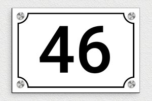 Huisnummerborden - Gegraveerd PVC - blanc-noir - screws-caps - nl-nl-nummer-huis-ontwerp-005-1-1756780382653