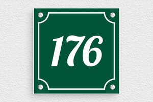 Huisnummerborden - Gegraveerd PVC - vert-sapin-blanc - screws - nl-nl-nummer-huis-ontwerp-008-1-1756780384953