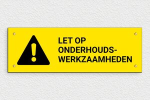 Waarschuwingsborden - Bord 'Onderhoudswerkzaamheden aan de gang' - jaune-noir - screws - nl-nl-onderhoudswerkzaamheden-005-1-1756723449721