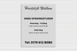 Openingstijden Borden - Aluminium Dibond - custom - none - nl-nl-openingstijd-bord-winkel-004-3-1756722121707