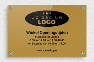 Openingstijden Borden - Gegraveerd plexiglas - or-fonce-noir - screws-spacer - nl-nl-openingstijden-bord-winkel-0012-1-1756722072009