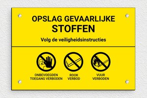 Borden per Sector / Branche - Bord 'Opslag gevaarlijke producten' - jaune-noir - screws - nl-nl-opslag-gevaarlijke-stoffen-003-1-1756723563666
