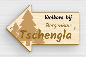 Pijlvormige Plaat - Bedrukt hout - erable - screws - nl-nl-pijl-vormig-bord-001-5-1756802746280