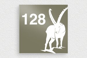 Naambordjes huis - Bedrukt aluminium  - taupe-blanc - glue - nl-nl-pl-villa-005-1-1756809967494