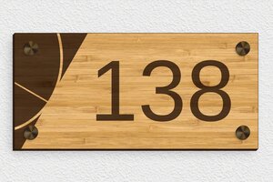 Huisnummerborden - Gegraveerd hout - bambou - screws-caps - nl-nl-ppro-huis-002-0-1756780412360
