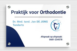 bedrijfsnaamborden per beroep - Bedrukt plexiglas - custom - screws-spacer - nl-nl-praktijk-007-1-1756723913571