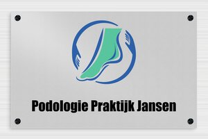 Aluminium bedrijfsborden - Bedrukt aluminium  - anodise-noir - screws-caps - nl-nl-praktijk-bord-alu-008-3-1756809426601