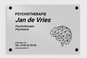 Aluminium bedrijfsborden - Bedrukt aluminium  - anodise-noir - screws-caps - nl-nl-praktijk-bord-aluminium-003-3-1756809115220