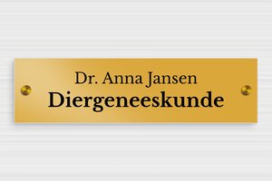 Aluminium bedrijfsborden - Bedrukt aluminium  - or-blanc - screws-caps - nl-nl-praktijk-bord-aluminium-011-3-1756809801259