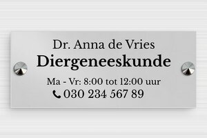 Aluminium bedrijfsborden - Bedrukt aluminium  - anodise-noir - screws-caps - nl-nl-praktijk-bord-aluminium-013-3-1756809434568