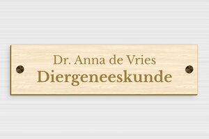 Houten bedrijfsborden - Gegraveerd hout - erable - screws-caps - nl-nl-praktijk-bord-hout-008-3-1756805160606