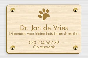 Houten bedrijfsborden - Gegraveerd hout - erable - screws-caps - nl-nl-praktijk-bord-hout-011-3-1756805175990