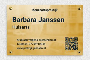 Messing bedrijfsborden - Bedrukte messing - poli-noir - screws-caps - nl-nl-praktijk-bord-messing-002-3-1756808201900