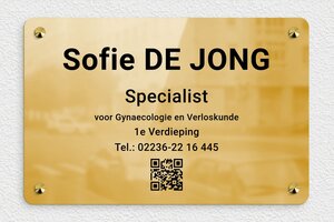 Messing bedrijfsborden - Bedrukte messing - poli-noir - screws-caps - nl-nl-praktijk-bord-messing-002-5-1756808221338