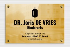 Messing bedrijfsborden - Bedrukte messing - poli-noir - screws-caps - nl-nl-praktijk-bord-messing-003-1-1756808227317